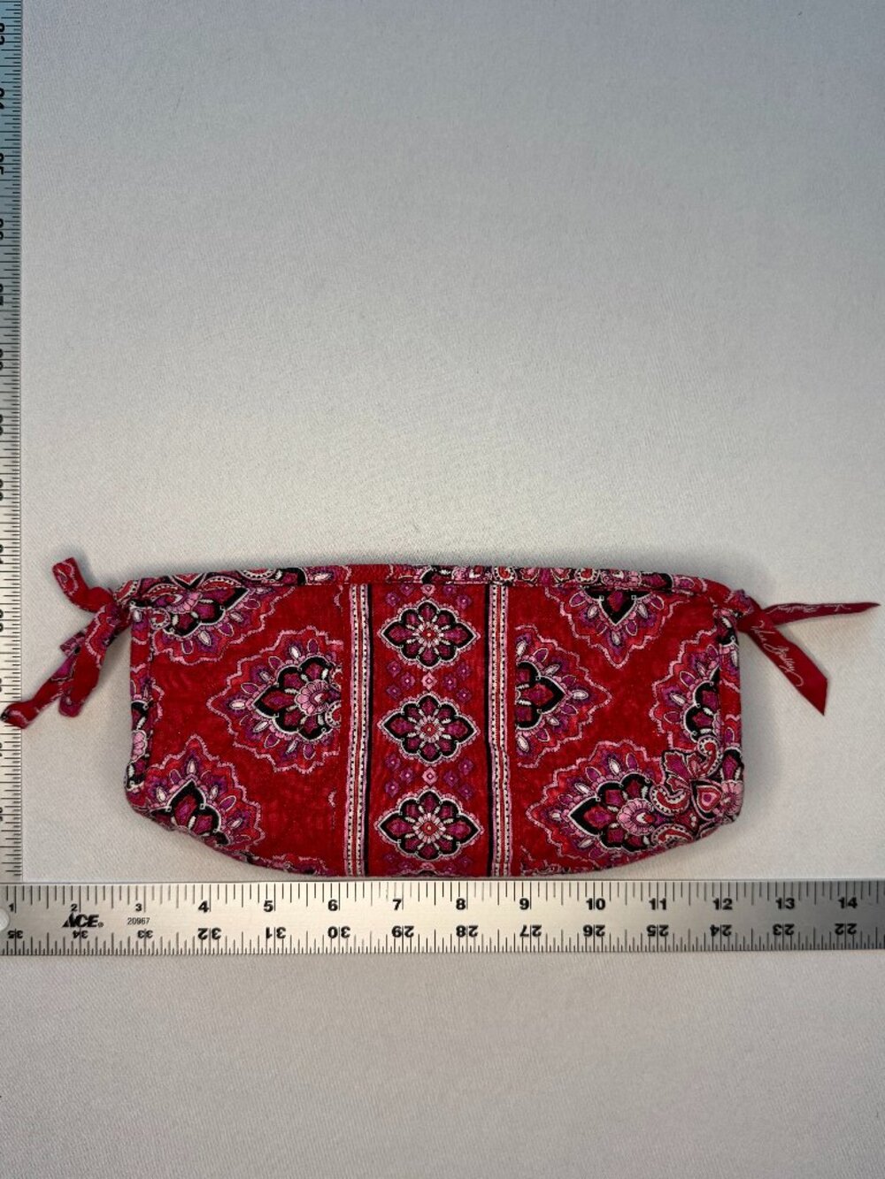 2008 Vera Bradley Pencil/Makeup Case in Frankly Scarlet